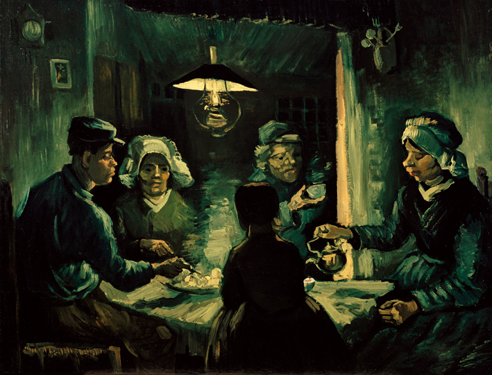  文森特·威廉·梵高  Vincent Willen Van Gogh ——吃土豆的人1885